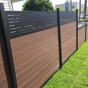 Sử dụng ngoài trời biệt thự xung quanh Stockade gỗ composite gỗ vuông WPC đóng cửa chọn Bảng điều chỉnh hàng rào cho Patio sân thượng - Product Image 5