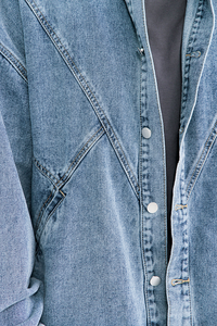 Veste en jean Hiphop respirante personnalisée de qualité supérieure Veste en jean pour garçons - Product Image 3