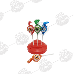 Caramelos Duros Halal de Terror con Goma de Mascar Rellena en Forma de Ojo, Sabor a Frutas Mixtas, en Tarro, Dulces para Fiesta de Halloween, Broma, Venta al por Mayor - Product Image 1
