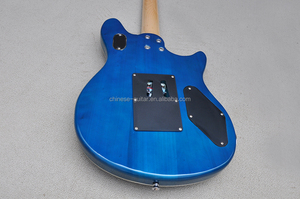 Flyoung Linkshänder E-Gitarre Blau mit Chrom Floyd Rose Brücke Musikinstrument - Product Image 6