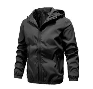 Liquidation ventes hommes coupe-vent veste automne hiver extérieur à capuche <span class=keywords><strong>manteau</strong></span> grande taille décontracté en gros" - Product Image 5