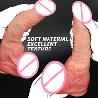 Dildo réaliste en silicone liquide avec ventouse puissante, jouet sexuel pour adultes mains libres pour stimulation du point G et anale