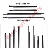 Joint d'étanchéité extérieur de vitre de voiture, moulure de porte, bande de protection L&R pour Toyota Urban Cruiser 2008-2014, remplacement pour 68230/68210-52160