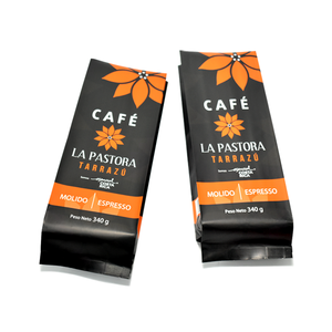 ถุงใส่กระดาษเมลาร์กระดาษคราฟท์พิมพ์ลายแบบกำหนดเองขนาด12ออนซ์มีช่องซิปสำหรับใส่กาแฟผงเมล็ดกาแฟสำหรับใช้ในอาหาร - Product Image 5