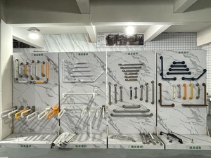 T字型ステンレス鋼304製浴室用手すり、タオル棚付き、障害者用トイレハンドル、安全用グラブバー - Product Image 5
