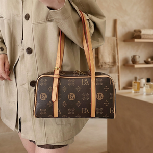 Factory Custom Textured Boston Bag 1-1.9L Waterproof Fast Delivery Retro Shoulder Messenger Bag Women Fashion Geometric - Product Image 3