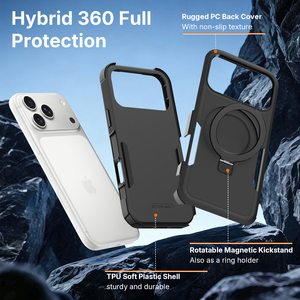 Funda Magnética Premium a Prueba de Golpes para iPhone 17 Pro Max con Soporte Ajustable, Disponible en Varios Colores - Product Image 5