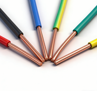 Cable Eléctrico Premium THW H07V-U BV de 1 Núcleo, 2.5-25mm², Cobre, PVC, Certificado CCC, Retardante de Llama, para Instalaciones Eléctricas