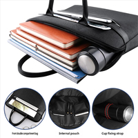 Sac à main souple en Oxford pour homme, grande capacité, imperméable, sacoche de bureau, sacoche de conférence, sacoche pour documents professionnels, sacoche pour ordinateur portable