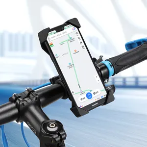 Evrensel rotasyon gidon braketi motosiklet telefonu dağı GPS ayarlanabilir dağ bisikleti mobil telefon tutucu