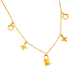 Nouveau Collier Trèfle à Quatre Feuilles de Style Coréen 2025 pour Femme en Acier Inoxydable avec Chaîne à Maillons, Plaqué Or, Bijoux Hypoallergéniques par <span class=keywords><strong>Mori</strong></span> - Product Image 5