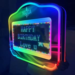 Insegna LED Personalizzabile con Messaggi di Buon Compleanno Controllata da App CE, Presentatore di Bottiglie per Nightclub con Servizio <span class=keywords><strong>VIP</strong></span>, Accessorio per Feste - Product Image 2