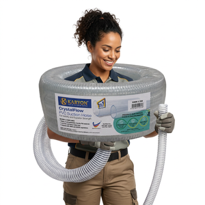 KARYON PVC Suction Hose Flexible Durable Reliable Clear Water Transfer Hose for Pump Drainage - Product Image 1