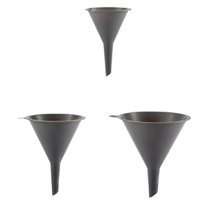 Juego de embudos separadores triangulares, grises, de 3 piezas, de plástico PP, para filtrar aceite y vino, para uso en la cocina - Product Image 4