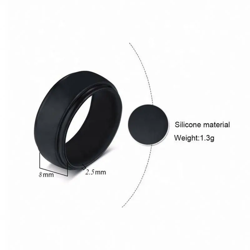 Изготовленный На Заказ Бесплатная гравировка Полировки Серебра 8 мм черный и синий углеродного волокна вольфрамовое кольцо для мужчин