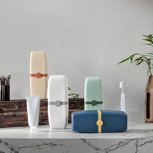 XIYU Luxury Eco-friendly PP Material Portable <b>Travel</b> <b>Toothbrush</b> <b>Holder</b> Case Waterproof Moisture-proof Sealed Rectangle - Product Image 3