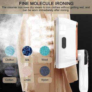 Fer à vapeur portable 110 ml, fer à vapeur électrique sec et humide avec semelle en titane pour vêtements, hôtel, voiture, maison - Product Image 3