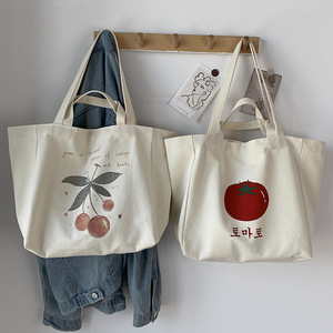 Wholesale <b>Large</b> Reusable Organic Promotion Customized Logo Cotton <b>Canvas</b> Tote <b>Bag</b> Shopping <b>Bags</b> With Button - Product Image 3