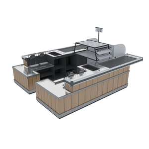 เคาน์เตอร์คิดเงิน POS แบบรวม ดีไซน์ทันสมัย คุณภาพสูง ทนทาน ขนาด 2440x1220x965 มม. - Product Image 1