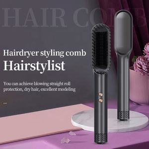 Piastra per Capelli Multifunzione per Barbieri e Uso Domestico, Strumento di <span class=keywords><strong>Styling</strong></span> con Riscaldamento PTC, Asciugacapelli e Ferro Piatto per Capelli Bagnati e Asciutti - Product Image 5