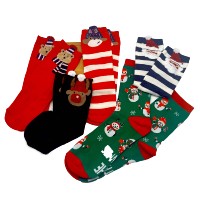Chaussettes cadeaux jacquard personnalisées de haute qualité Coffret cadeau jetable et antidérapant de conception libre pour Noël Vente en gros Bienvenue OEM