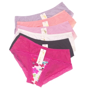 Low Price Women Lace <strong>Nickers</strong> Jacquard Fabrics Ladies Panties Underwear Hot Sell Brief Women With Best Service and Low Price - Product Image 1
