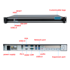 Accesorios de Computación Industrial HVAEIPC, Mini PC de Aluminio 1U con 4GB de <span class=keywords><strong>RAM</strong></span>, Disco Duro de 256GB, VGA, RS232, I7, Wi-Fi/BT Integrado, en Stock - Product Image 2