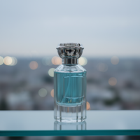 Parfum biologique Marley Lavender Dragon en verre transparent de 6 ml, semi-décanté, avec bouchon en liège, flacons de luxe de 50 ml