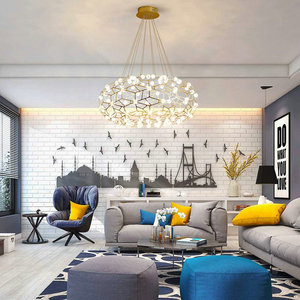 Lámpara Colgante Moderna Minimalista para Decoración de Interiores, <span class=keywords><strong>Precio</strong></span> Económico, Lámpara Colgante de Latón para Sala de Estar - Product Image 3