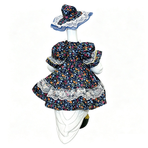 Costume élégant pour oies de porche avec chapeau, robe à motif floral, déguisement mignon pour oies, décoration de porche à domicile - Product Image 2