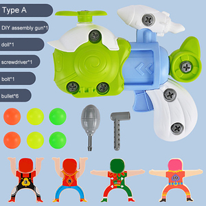 DIY take part dinosaur gun with cartoon figure target 2020 new shooting series game - Product Image 2