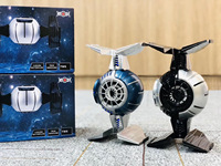 Speaker Bluetooth Model Pesawat Tempur TK-01 dengan Lampu LED Sci-Fi, Subwoofer Nirkabel Bass Tinggi, Speaker Portabel untuk Gaming/Hadiah