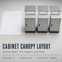 Panneau de protection pour armoire de commande FRP pour les zones de service d'équipements utilitaires extérieurs et les projets industriels