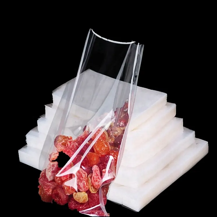 Sacs d'emballage sous vide scellés, sacs transparents à trois côtés, sacs en Nylon pour aliments