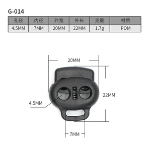 <b>Plastic</b> <b>Sliding</b> Buckle G014 7mm For Bags Durable Fasteners - Product Image 3