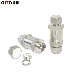 Válvula de Retención de Gas 3/4 con Doble Férula, Alta Presión, Manual y Neumática, Construcción de Acero Inoxidable para Medios Oleosos - Product Image 5