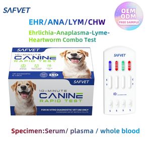 कैनाइन chw/ana/lym/er परीक्षण एर्लिचिया प्लाज्मा लाइम/हृदय कॉम्बो रैपिड टेस्ट किट कुत्ते के लिए कुत्ते के लिए - Product Image 3