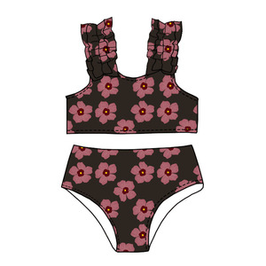 2025 New Pattern Baby Kids Two Pieces Swimsuit Child Swimwear for Water Sports Bikini <strong>Swim</strong> <strong>Dress</strong> Beach Bathing <strong>Costume</strong> - Product Image 5