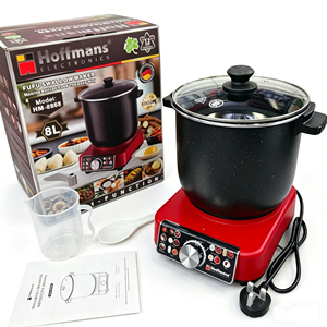 Robot culinaire tout-en-un Hoffmans HM-8868 8L tendance, mélangeur, chauffe-plat, pilon à igname, 1000W, cuisinière automatique, minuteur visuel, 220V - Product Image 1