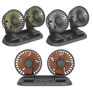 <span class=keywords><strong>Ventilateur</strong></span> de <span class=keywords><strong>voiture</strong></span> camion rotatif 12V 24V DC accessoires d'intérieur de <span class=keywords><strong>voiture</strong></span> <span class=keywords><strong>ventilateur</strong></span> USB électrique à Double tête <span class=keywords><strong>pour</strong></span> <span class=keywords><strong>voiture</strong></span> - Product Image 1