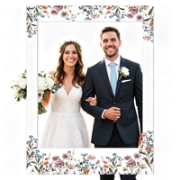 Accessoires de photomaton réalistes et colorés en PVC pour nouveau-nés, fêtes prénuptiales, anniversaires, bannières décoratives - Fournitures pour studio d'art