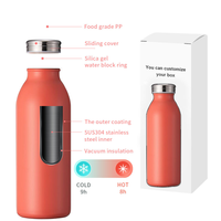 Topnovo 16/24oz Sublimation Poudre Enduit Bouteille De Lait Promotion Isolé En Acier Inoxydable Blanc Lait Tasse Avec Couvercle Plat Rond