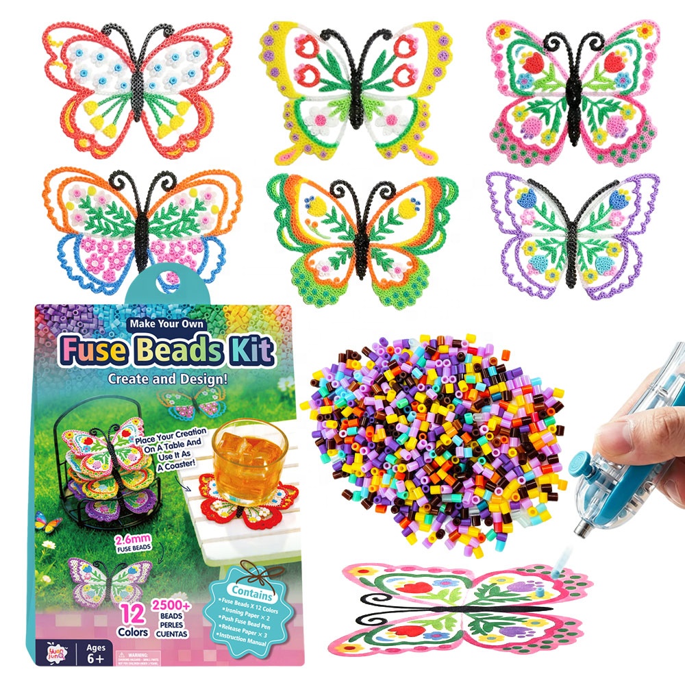 Kit de perles fusibles de 2,6 mm pour papillon