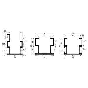 สายการผลิตอุปกรณ์เสริมอลูมิเนียมโปรไฟล์ที่มี T5แบนแบบอัตโนมัติและชุบผิวอโนไดซ์สำหรับโครงสร้างเฟรมและโครงร่าง - Product Image 3