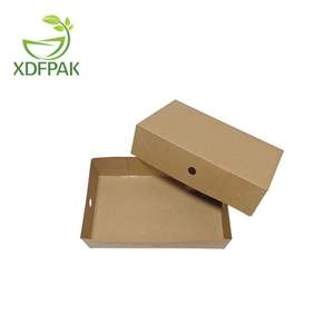 <span class=keywords><strong>Plateau</strong></span> carré pliable écologique et recyclable en carton kraft pour pique-niques, fêtes et repas emballés - Product Image 3