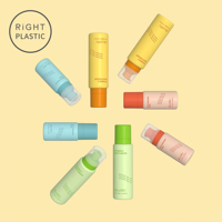 Bouteille en PE de forme ronde et épaisse RiGHT PLASTIC REO 60/100/150/200ml, flacon pulvérisateur pour parfum, flacon pour tonique visage, flacon pompe moussante