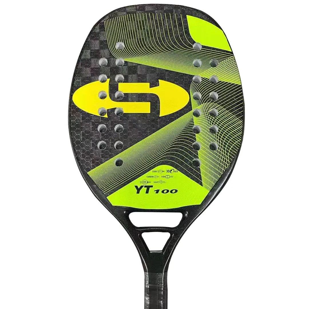 Custom 3K 12K 18K High-End Graphite Carbon Fiber Beach Tennis Racket
