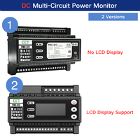 Moniteur de puissance sur rail DIN YUCHENG RS485 DC, compteur d'énergie multicanal, écran LCD, précision 0,5, modèle triphasé RCT PMC-512-D