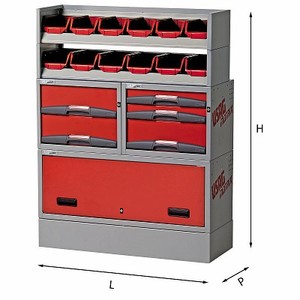 Armario para Herramientas Usag 990X375X1306mm con Cerradura y Bandeja, Capacidad de 200 kg - Product Image 1