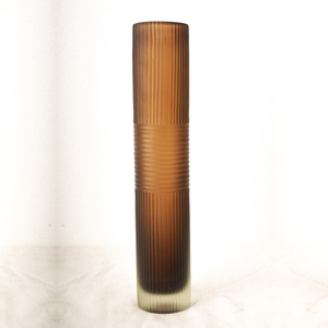 Haute qualité clair fait à la main maigre <span class=keywords><strong>Vase</strong></span> <span class=keywords><strong>verre</strong></span> cylindre grand <span class=keywords><strong>Vase</strong></span> couleur Murano Decorao Da Sua <span class=keywords><strong>Casa</strong></span> décor à la maison - Product Image 2